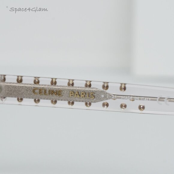 BRAND NEW Celine CL4213IS 27E ANIMATION XMAS Crystal Rectangle Women Sunglasses - Picture 7 of 8